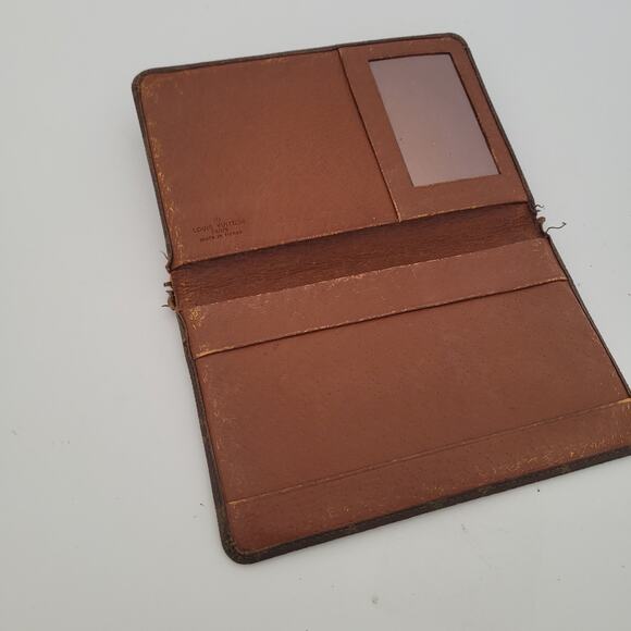 Louis Vuitton Bifold Wallet ID Holder Monogram Leather Fair Vintage 6x4 Medium - Picture 3 of 9